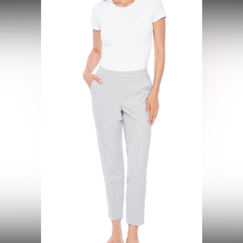 Chic Light Gray Women's Straight Leg Pants